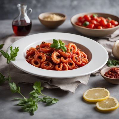 Calamari alla Marchigiana with Tomato and Wine Sauce