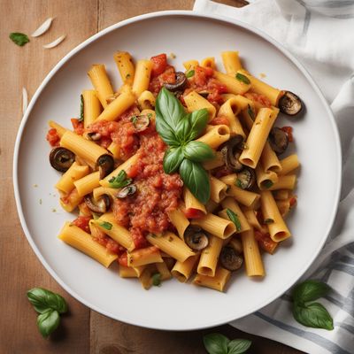 California-Style Rigatoni with Pajata-Inspired Sauce