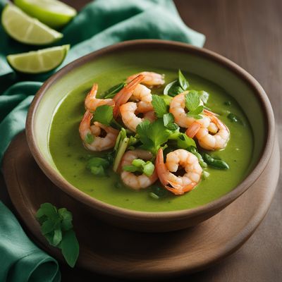 Camarões em Verde (Shrimp in Green Sauce)