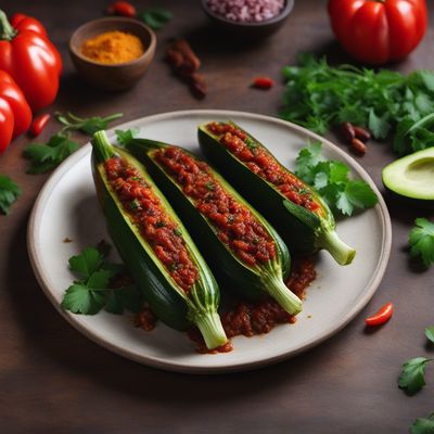 Cameroonian Stuffed Zucchini