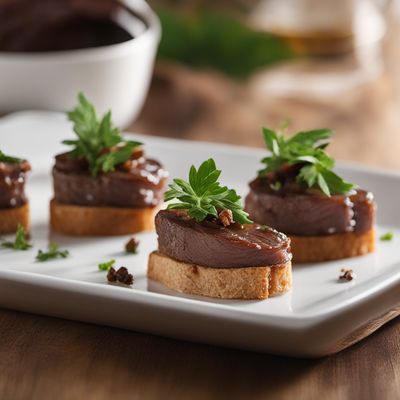 Canadian Maple-Glazed Beef Tongue Canapés