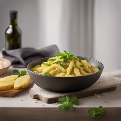 Cantabrian Mashed Plantains with Salted Cod