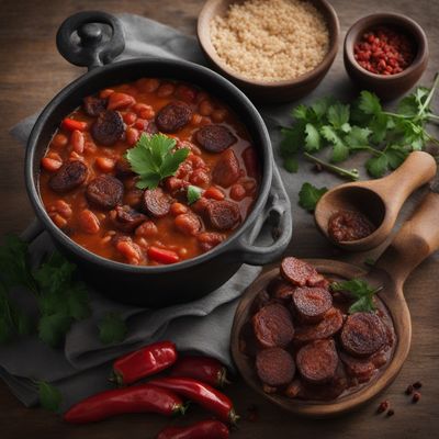 Caparrones con Sacramentos (Spanish Bean Stew with Chorizo and Morcilla)