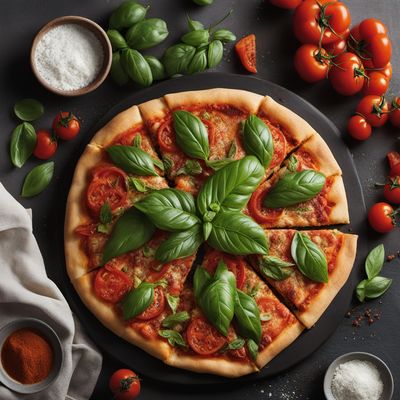 Caprese Pizza with a Malaysian Indian Twist