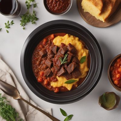 Carbonade Valdostana with Polenta Crust