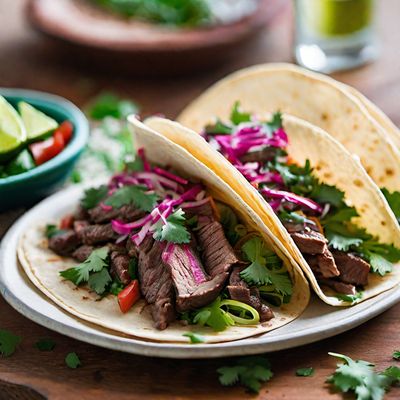 Carne Asada Tacos with a Middle Eastern Twist