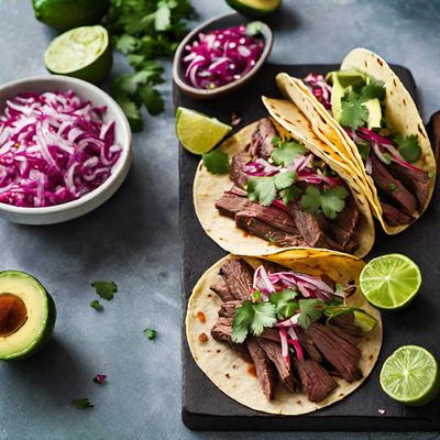 Carne Asada Tacos with a Nouvelle Cuisine Twist