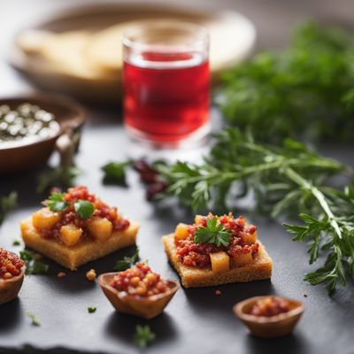 Castilian-Manchego Inspired Indian Canapés