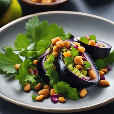 Century Egg Salad with Tropical Fruits