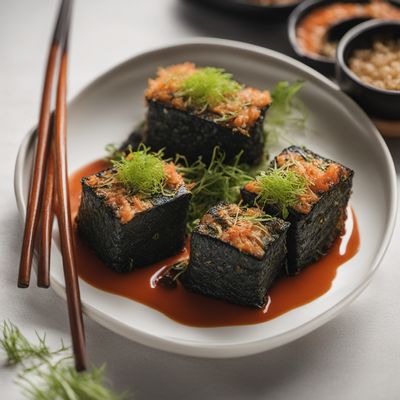 Ceredigion-inspired Stuffed Seaweed Rice Balls