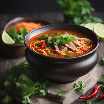 Chechen-style Spicy Noodle Soup