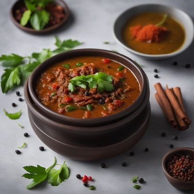 Chettinad Style Smoked Salad Soup