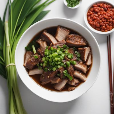 Chhài-pó͘-nn̄g with Fragrant Pork and Shiitake Mushrooms