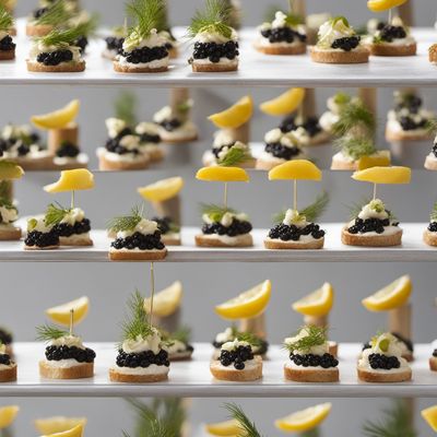 Chicago-style Caviar Crostini