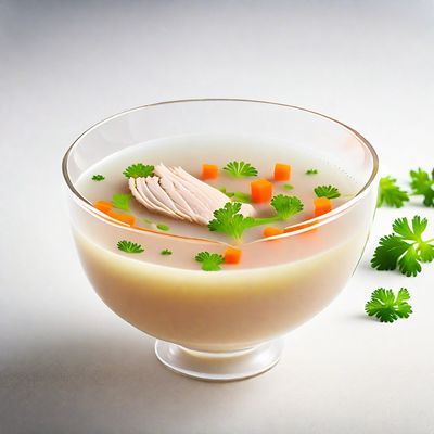 Molecular Gastronomy Chicken Soup