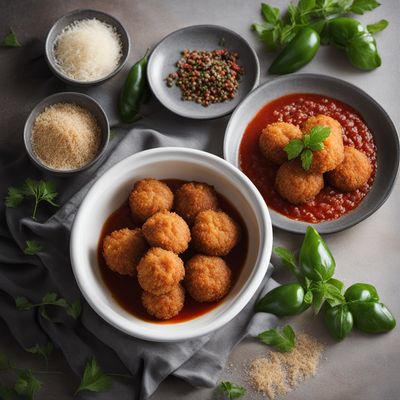 Chifa-inspired Arancini with Ragu Filling