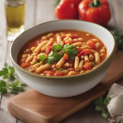 Chifa-style Pasta e Fagioli