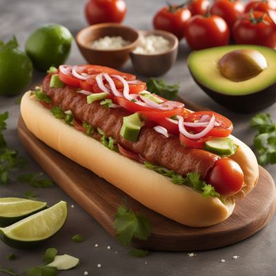 Chilean-inspired Loaded Hot Dog