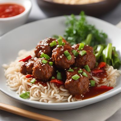 Chinese American Style Creamy Meatballs