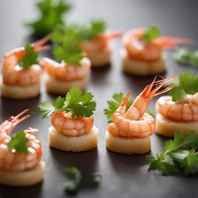 Chinese Aristocrat Shrimp Canapés