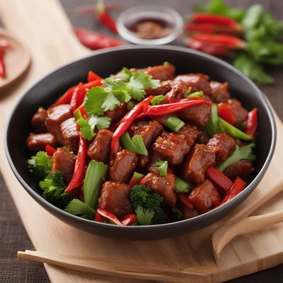 Chinese Indonesian Spicy Sausage Stir-Fry