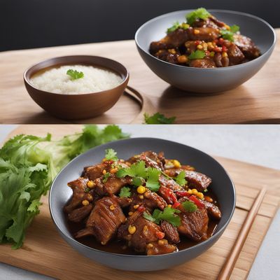 Chinese Indonesian-style Braised Pork with Corn