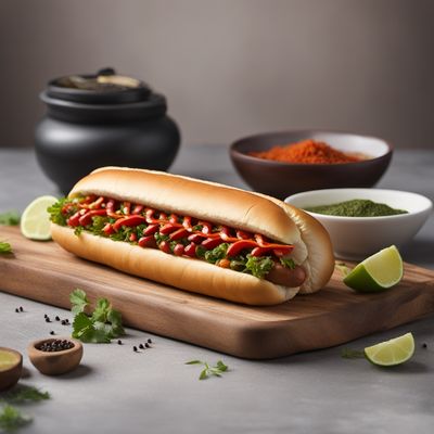 Chinese Islamic Spiced Hot Dog