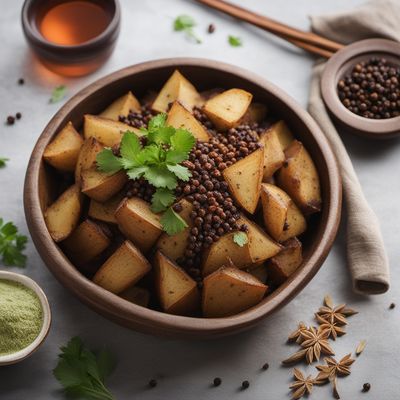 Chinese Islamic Style Baked Potatoes