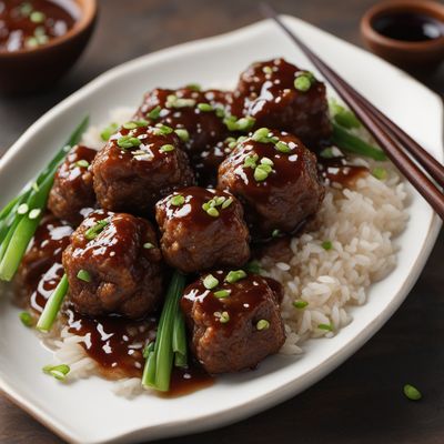 Chinese-style Meatballs with Soy-Ginger Glaze