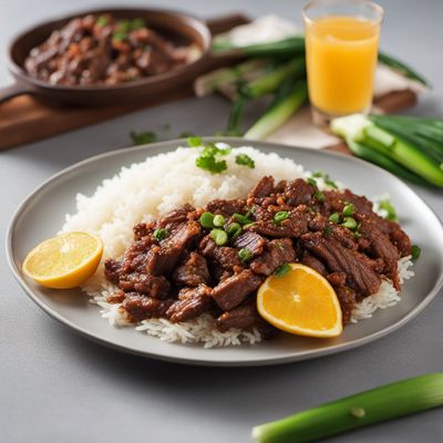 Chosilog - Filipino-Style Beef Stir-Fry with Garlic Rice and Fried Egg