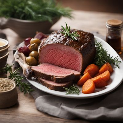 Classic British Roast Beef with Yorkshire Puddings