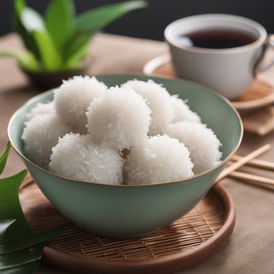 Coconut Glutinous Rice Balls with Sweet Filling