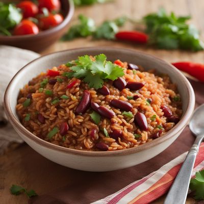 Colombian-style Arroz con Frijoles