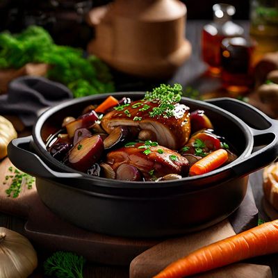 Korean-style Coq au Vin