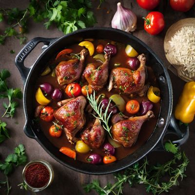 Coq au Vin - Latin American Style