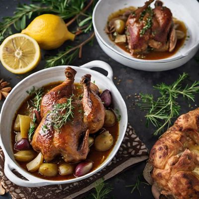 Moroccan-style Coq au Vin