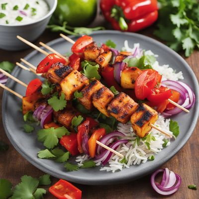 Costa Rican Style Grilled Paneer Skewers