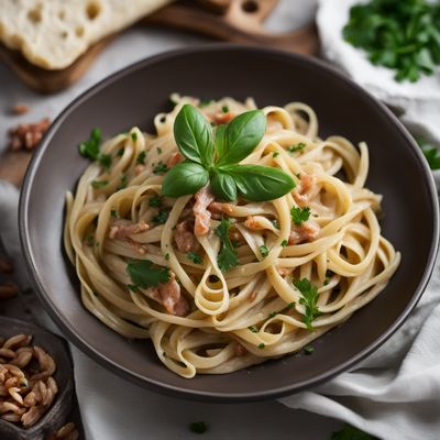 Creamy Fava Bean Pasta with Guanciale