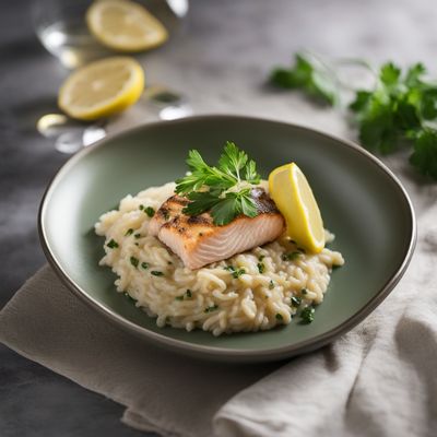 Creamy Lemon Risotto with Trout