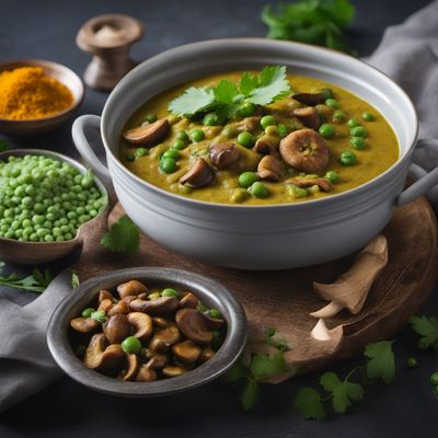 Creamy Mushroom and Pea Curry