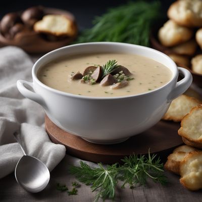 Creamy Mushroom Soup with Potato Dumplings