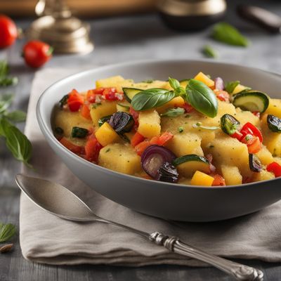 Creamy Parmesan Polenta with Roasted Vegetables