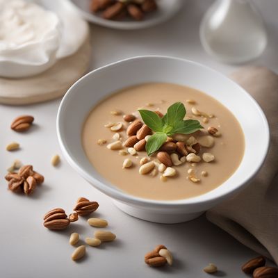 Creamy Peanut Soup with Truffle Foam