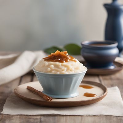 Creamy Rice Pudding with Caramel Sauce