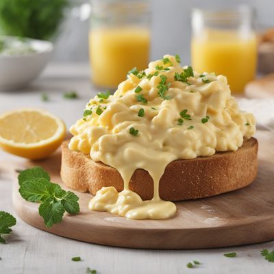 Creamy Scrambled Eggs on Toast