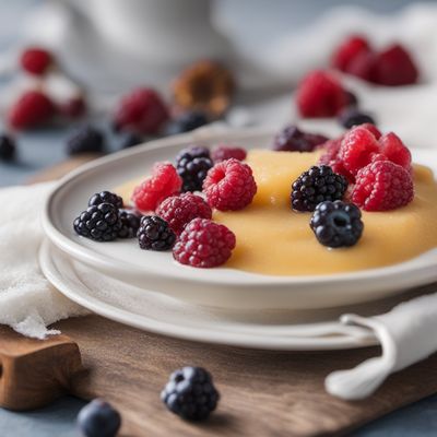 Creamy Semolina Porridge with Fruit Compote