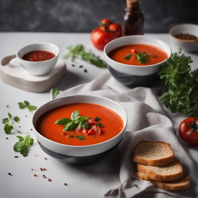 Creamy Tomato Soup with a Czech Twist