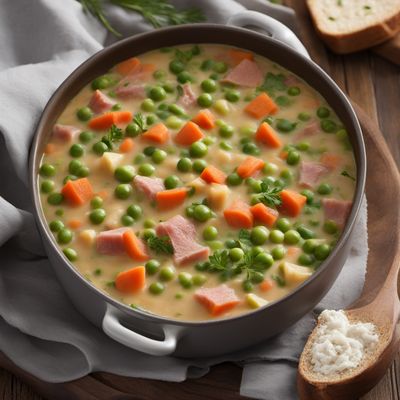 Creamy Vegetable Stew with Ham - Schnüsch