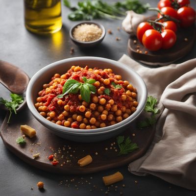 Crispy Chickpeas and Pasta with Tomato Sauce