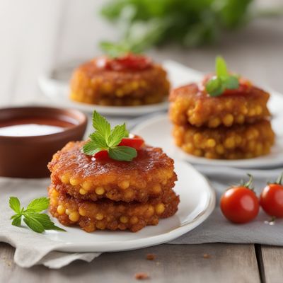 Crispy Corn Fritters with Spicy Tomato Chutney